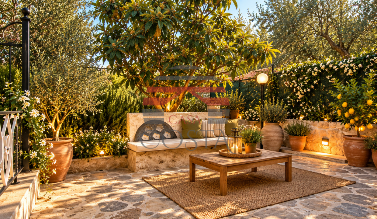 Oasi mediterranea al tramonto