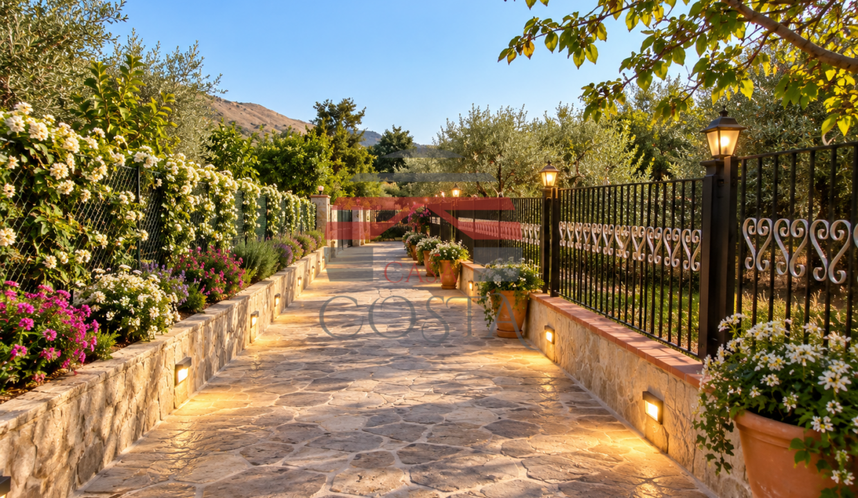 Viale Mediterraneo Fiorito al Tramonto